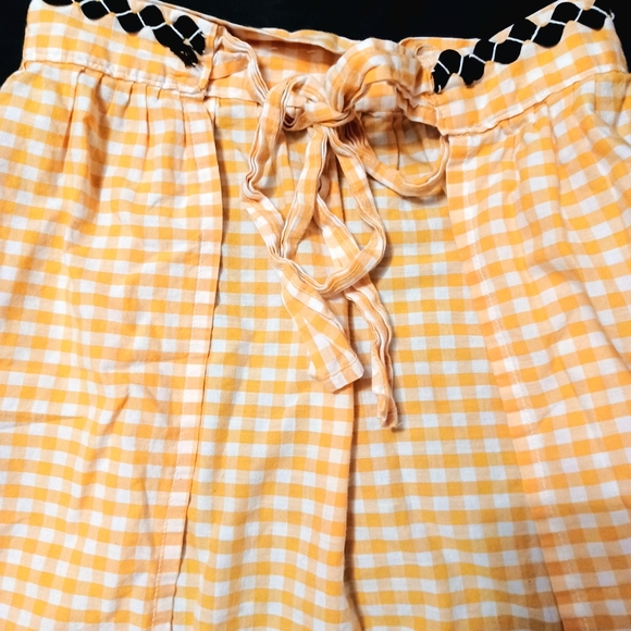 handmade vintage gingham apron *unused* - Picture 4 of 6